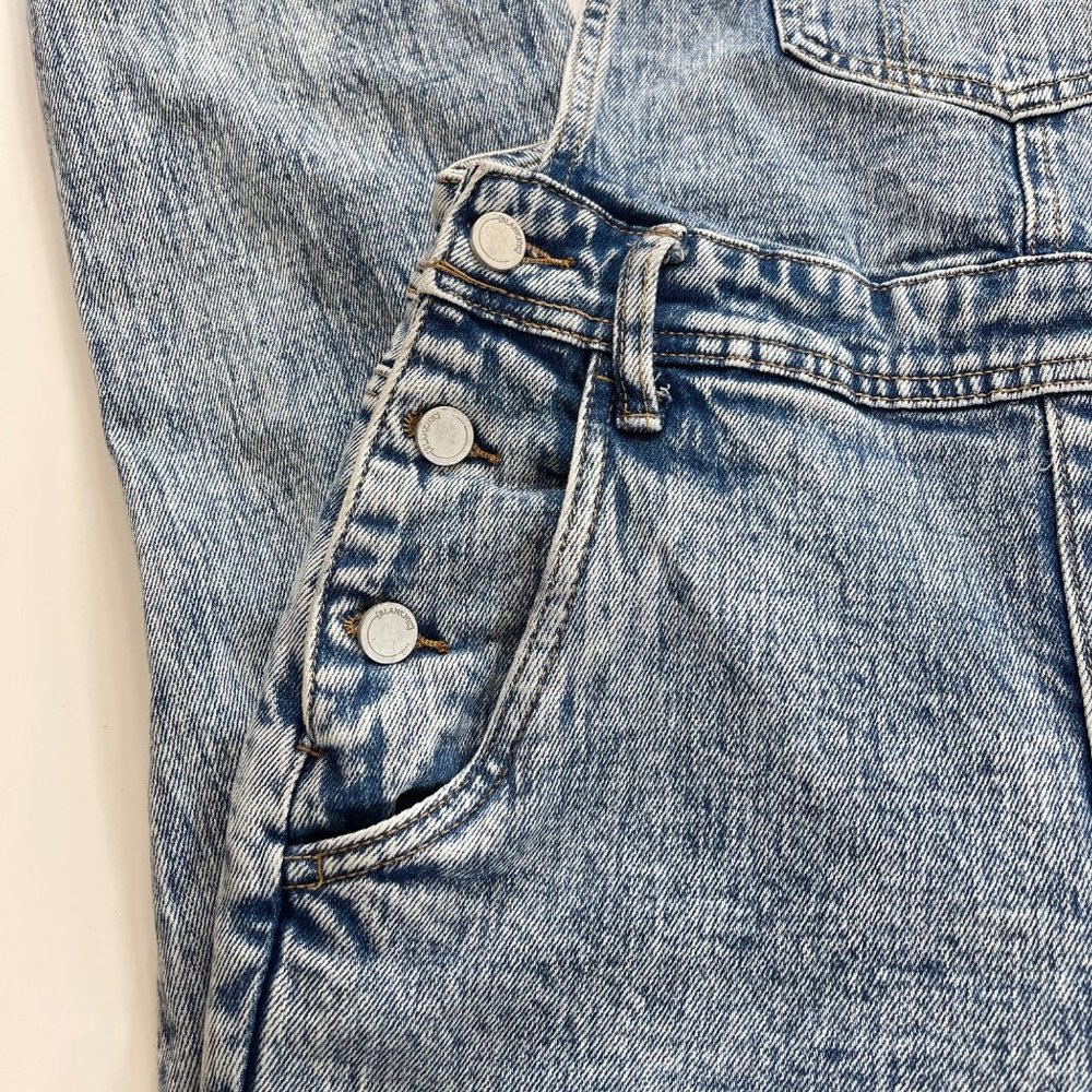 BLANKNYC Blue Stonewashed Distressed Denim Overalls Size 24 NWOT - Picture 7 of 14
